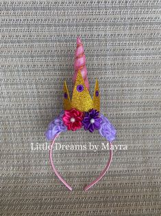 Dear customers, current processing time is 3-5 business days, if you need your order to arrive faster you can upgrade shipping at checkout Welcome to Little Dreams by Mayra I am so in love with this headband, it is just perfect for pictures, halloween, dress up or any other ocassion, it could be a great party favor for an unicorn party! if you need to place a big order with many headbands just send me a message and will come back to you with the price *If you need a different color just send me Birthday Tutu Dress, My Little Pony Princess, Unicorn Headband, Birthday Party Outfits, Pink Unicorn, Birthday Tutu, Gold Birthday, Unicorn Party, Hair Pieces