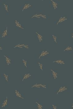 an image of a pattern with leaves on it in gold and grey colors that can be used as wallpaper or fabric