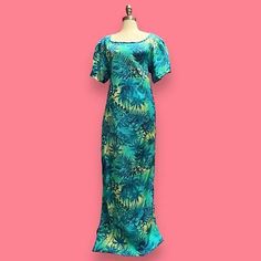 Hawaiian Muumuu Maxi Dress Tropical Cutout Dress Tropical Floral Print Medium  | eBay Styling Ties, Hawaiian Muumuu, Muumuu Dress, Vacation Dress, Tropical Floral Print, Vacation Dresses, Tropical Floral, Cutout Dress, Tropical Print