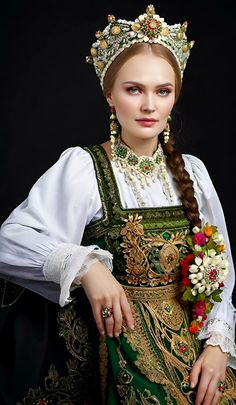 Russian Traditional Dress, Glitter Veil, Russian Jewelry, Winter Palace, Russian Folk Art, Red Blue White