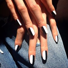 We get it—nail art is hard, but these easy nail designs are fit for even the most inexperienced nail artists. Easy Nail Designs, Black And White Nail Art, Wedding Nail Art Design, Easy Nails, White Nail Designs