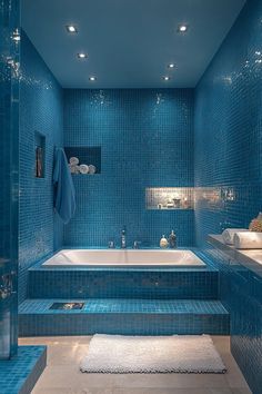 29 Apartment Bathroom Decor Ideas for a Chic and Functional Makeover 17 Apartment Bathroom Decor Ideas, Apartment Bathroom Decor, Blue Bathroom Ideas, Apartment Bathroom Ideas, Elegant Bathroom Design, Tranquil Blue, Bathroom Decor Apartment, Painted Walls