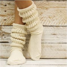 "Super thick beige cotton Hooter's style lace slouch socks women  The cuddliest beige lace slouch sock ever!  Super thick slouch sock  sock is 14-15\" tall from heel to top,  (Our sock is much longer than other brands, longer sock more slouch)  Can easily stretch to knee. 90% COTTON.10%NYLON 1 size 6-9     cotton sock Made in America ships from east coast NC Signature socks by C Cole Quality lace socks for women  Women have been calling our lace socks their signature look for many years" Slouch Socks Outfit, La Gear Sneakers, 80s Socks, Usa Socks, Beige Socks, Pretty Socks, Socks Cotton, Slouch Socks, Sock Outfits