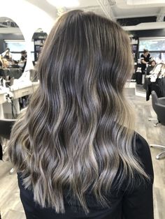 Diff Hair Colors, Bronde Balayage Ash, Ash Blonde Balayage On Black Hair, Bronde Balayage Ash Blonde, Ash Blonde Balayage Brunette, Ash Blonde Balayage On Dark Hair, Brown Hair With Ash Blonde Highlights, Ashy Bronde Balayage, Ashy Brown Hair Balayage