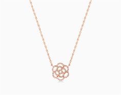 14K Rose Gold Flower Motif Diamond Necklace. Flower Diamond Necklace with brilliant cut diamonds prong-set on a gold setting. This exquisite design is a classic and trendy look for every day wear. Designed with a signature clasp for a perfect adjustable fit. Its is a perfect gift for a special occasion. aka Diamond Necklaces Elegant Diamond Necklace With Brilliant Cut In Flower Shape, Elegant Flower Shaped Brilliant Cut Diamond Necklace, Elegant Flower-shaped Brilliant Cut Diamond Necklace, Elegant Flower Shaped Jewelry With Pave Setting, Elegant Diamond Necklace With Flower Shape For Anniversary, Rose Gold Diamond Necklace With Flower Pendant, Elegant Flower-shaped Diamond Necklace For Anniversary, Rose Gold Flower Shaped Necklace With Diamond Accents, Rose Gold Flower-shaped Necklace With Diamond Accents