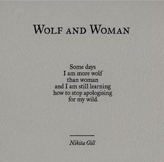 a book cover with an image of wolf and woman written in black on the front