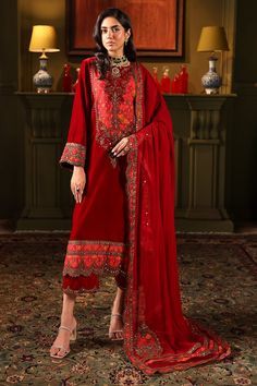 Fashion: #fashion, #style, #outfitinspiration, #beauty Indian Designer Suits, Pakistani Designer Suits, Gul Ahmed, Pakistani Bridal Wear, Collection Design, Ladies Clothing, Pakistani Designers, Shalwar Kameez, Pakistani Outfits