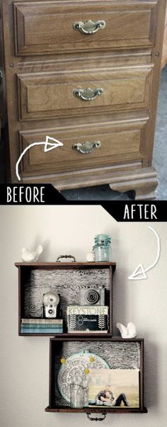 an old dresser turned into a diy home decor tip