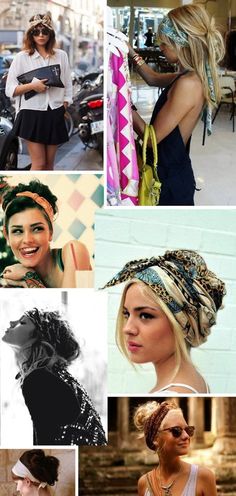 Scarfs Stile Boho Chic, Bridget Bardot, Look Boho Chic, Boho Styl, Scarf Tutorial, Estilo Boho Chic, Head Wrap Scarf, Penteado Cabelo Curto