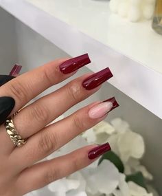 Chic Nail Designs, White Manicure, Nail Drawing, French Nail Designs, Burgundy Nails, Wedding Tattoos, Beautiful Nail Art, Accent Nails, Cool Nail Designs