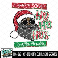 there's some hope in this house santa hat and sunglasses svg file for cricut