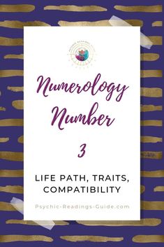 the title for numerlogy number 3 life path, trusts, and compatibility