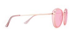 Women's pink/gold wide round full-rim sunglasses frames are available in variety of colors to match any outfit. These affordable qualified hipster oversized geek-chic tinted sunglasses include free single-vision prescription medium pink tinted lenses with AR and 100% UV protection, a case and a cleaning cloth. Experiment your look and play with fashion with this spectacle that really fits any of your modes in fashion. This full rim eyewear with round shape, triangle style nose bridge, a double l Antique Minimalist, Multifocal Lenses, Gradient Sunglasses, Tinted Sunglasses, Geek Chic, Nose Bridge, Layers Design, Polarized Sunglasses, Prescription Lenses