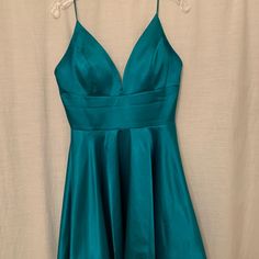 Worn Once, Size 10 But Fits Like Size 8. Fitted On Top And Flares At Waist. Sherri Hill Homecoming Dresses, Sherri Hill Dresses, Prom Colors, Sherri Hill, Homecoming Dress, Homecoming Dresses, Homecoming, Colorful Dresses, Blue Green