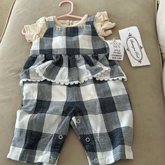 Create A Bundle With Other Items From My Closet For A Great Discount Deal My Closet, Matching Sets, Chambray, Overalls, Blue White, Color Blue, Blue And White, Plaid, Road