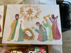 Doxology Art, Cross Painting, Making Ornaments, Christmas To Do List, Acrylic Ideas, Diy Designs, Nativity Sets, Texture Paint