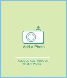 an image of a camera with the text add a photo click on the left panel