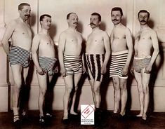 Mens Swimsuit Beauty Contest Finalists 1919 Vintage Photo Beautiful, high quality hard to find photo that I am sure you are going to love and cherish. For the first time, we are offering for sale our collection of rare, hard to find vintage historical photos. All our Top Rated photos are of the highest possible reproduction quality. Due to some of the crazy photo sizes they used back in the day, there may be a slight crop in size. We offer various print sizes. The photo that you receive will loo Vintage Swim, Vintage Swimwear, Vintage Swimsuits, Vintage Portraits, Men's Beauty, Mode Vintage, Vintage Photographs, Vintage Beauty, Monokini