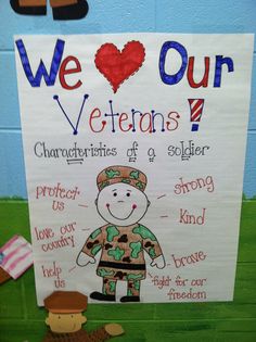 we love our veterans bulletin board