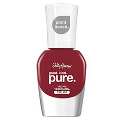 Pure | Sally Hansen Pomegranate Punch, Mastic Gum, Sally Hansen Nails, Vegan Nail Polish, Nail Oil, Dry Nails, Fall Nail Colors, Nail Varnish, Nail Polish Remover