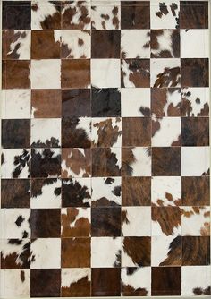 Pieles Pipsa Brown Cow Hide Designer Rug 9 Main Image Butcher Store, Leather Carpet, Mosaic Rugs, Patchwork Cowhide Rug, Cowhide Print, Modern Rug Design, Skin Rugs, Carpet Texture, Brown Cow