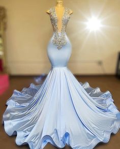 Diamond Prom Dresses, Mermaid Prom Gown, Blue Prom Gown, Gorgeous Prom Dresses, Prom Girl Dresses, Senior Prom Dresses, Classy Prom Dresses, Stunning Prom Dresses, Dress Idea