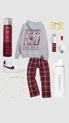 Red Comfy Outfit Aesthetic, Red Comfy Outfit, Outfit Shuffles, Basic Girl Outfit, Cute Christmas Outfits, Taylor Swift Outfits, Cute Lazy Outfits