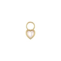 MOTHER OF PEARL HEART HOOP CHARM Earring Charm, Heart Earring, Hoop Charms, Earrings Hoops, Pearl Heart, Brass Hoops, Earring Charms, Silver Accessories, Wedding Earrings