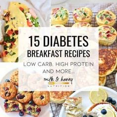 Blood sugar friendly diabetes breakfast recipes come in all different categories: low carb, high protein, casseroles, smoothies, etc. Milk Honey, High Protein Low Carb Breakfast, Low Sugar Breakfast, Prediabetic Diet, Low Carb High Protein, High Protein Low Carb Recipes, Recipes Low Carb, High Protein Low Carb