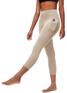 PRICES MAY VARY. 92% polyester，8% spandex Imported ✅【LEGGINGS WITH REAL POCKETS】Stop worrying about where to put your phone while you are working out. Our pants with Pockets feature 2 Pockets on both sides, which easily store your phone or other essentials. Simply slip your phone into one of the pockets and carry on with your activities. ✅【SOFT FABRIC】:You will love our capri leggings once you put them on and experience a perfect combination of softness and stretchiness. They are made from 92% p Soft Workout, Workout Yoga Pants, Women Workout, Leggings With Pockets, High Waist Fashion, Cycling Workout, Pants With Pockets, Workout Yoga, Leggings For Women