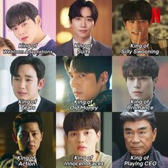 an image of many different actors in korean tv series'king of swooning '