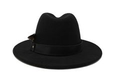 Type: Center Dent Wide Brim Fedora Adjustable Size: With a tie of a knot, adjust the fit of your hat to the ideal size from 21 ¼ to 23 ¼ inches. Dimensions: Wired Brim: 2 7/8", Crown: 4" Color: Black Materials: 65% Cotton , 35% Polyester  Genuine Leather Hat Band Irregular Pyrite Stone Natural Mallard Feather Origin: A Elegant Winter Fedora, One Size Fits Most, Elegant Winter Fedora One Size, Adjustable Wide Brim Top Hat, Classic Adjustable Top Hat For Winter, Chic Adjustable Brimmed Top Hat, Formal Adjustable Top Hat With Flat Bill, Elegant Fedora For Fall, Elegant Hats One Size Fits Most, Adjustable Wide Brim Top Hat For Fall