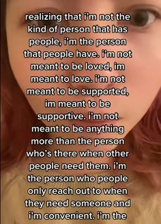 a woman with red hair and an interesting quote on her face that reads, i'm not really sure what people think about them