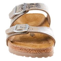 Birkenstock Sydney Birko-Flor Metallic Sandal   Slide into the Sydney and show your feet some love. The classic Birkenstock contoured cork footbed supports the arches and cradles the heel for all-day comfort. Adjustable Slippers With Textured Footbed And Round Toe, Adjustable Slippers With Cushioned Footbed And Round Toe, Adjustable Round Toe Slides, Adjustable Cushioned Slippers With Round Toe, Adjustable Slide Footbed Sandals With Cork-bed Midsoles, Cushioned Footbed Sandals With Round Toe, Adjustable Flat Heel Sandals With Cork-bed Midsoles, Adjustable Cushioned Footbed Sandals With Round Toe, Adjustable Cork Footbed Sandals With Round Toe