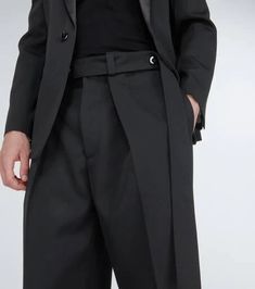 Minimalist wool perfection for everyday. Jil Sander's wide-leg pants feature impeccable tailoring with inverted pleats and an extended waistband for supreme comfort. The mid-weight wool material has ample room in the legs yet hugs your frame, ideal for casual days and effortless street style shots. Wear one size down for the most flattering fit. Modern Tailored Wide Leg Business Pants, Tailored Modern Wide Leg Pants For Business, Tailored Wide Leg Pants For Business, Tailored Wide Leg Business Pants With Belt Loops, Tailored Wide Leg Pants With Belt Loops For Business, Tailored Semi-formal Wide Leg Pants With Belt Loops, Semi-formal Tailored Wide Leg Pants With Belt Loops, Business Wide Leg Ankle-length Pants With Belt Loops, Modern Wide-leg Dress Pants For Business