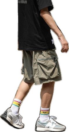 Cargo Shorts For Men, Functional Fashion, Cargo Shorts Men, Shorts For Men, Black Green, Cargo Shorts, Mens Shorts, Solid Color, For Men