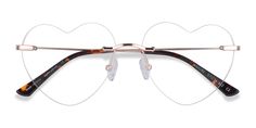 Rose Gold heart eyeglasses available in variety of colors to match any outfit. These stylish rimless, large sized metal eyeglasses include free single-vision prescription lenses, a case and a cleaning cloth. Heart Shaped Glasses Prescription, Fem Outfits, Rose Gold Glasses, Rimless Eyeglasses, Heart Shaped Glasses, Metal Eyeglasses, Heart Glasses, Gold Glasses, Rose Gold Frame