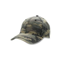 a camo baseball cap on a white background