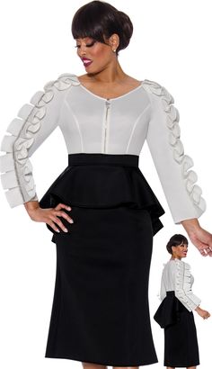 Stellar Looks Church Suits Fall & Holiday 2024. Perfect item for church events or any special occasions. Formal Midi Dress, 1 Piece Dress, Monochromatic Fashion, Church Fashion, Church Dress, Church Suits, Midi Dress Formal, Plus Size Formal, Scuba Dress