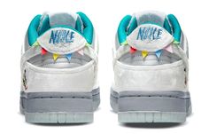 This offering of the Nike Dunk Low Grey satin base with matching velvet overlay panels. Other details include embroidery of children playing in the snow featured on the heel counter and left toe box while the text reading “Ice” in Chinese appears on the insole. SKU:DO2326-001 Release Date: 10 Dec 2021 Color: Sail/Light Soft Pink/Pearl White/Pink Oxford Match Velvet, Jordan Yeezy, Dunk Low Nike, Nike Sb Dunks Low, Cute Nikes, Nike Sb Dunks, Kids Jordans, Nike Fashion, Nike Dunk Low