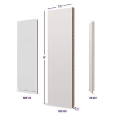 an image of a white door with measurements