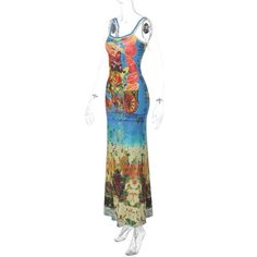 Please refer to our sizing chart for a guideline when choosing a size. 5 business days order processing time. 80% polyester 20% spandex Fitted Sleeveless Maxi Dress With Floral Print, Fitted Sleeveless Floor-length Summer Dress, Fitted Floor-length Sleeveless Dress For Summer, Fitted Floor-length Sleeveless Summer Dress, Fitted Printed Maxi Dress For Summer, Fitted Sleeveless Maxi Sundress, Fitted Bohemian Sleeveless Printed Dress, Fitted Sleeveless Printed Maxi Dress, Shoulder Strap Dress