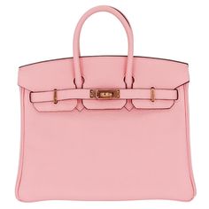 Brand: Hermès Style: Birkin HSS Size: 25cm Color: Rose Sakura Material: Clemence Leather Hardware: Rose Gold (RGHW) Dimensions: 10" W x 7.5" H x 4.75" D Handle Drop: 4" Dressy Hats, Hermes Style, Leather Rose, Hermes Box, Leather Hardware, Birkin 25, Hermes Handbags, Rose Gold Hardware, Money Bag