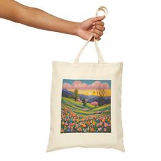 This 100% cotton bag comes in one size - 15" x 16"- perfect for everyday wear. While the canvas material will show off your designs in great colors, it's durable and will last for years. The bag features 20" handles (made from the same canvas), making it easy to carry even with a week's worth of shopping. .: 100% cotton canvas .: Heavy fabric (12 oz/yd² (406.9 g/m .: Sewn-in label .: Available in natural and black colors Preppy Tote Bag, Preppy Tote Bags, Tote Bag Aesthetic, Aesthetic Floral, Canvas Making, Bag Aesthetic, Trendy Tote Bags, Floral Canvas, Cotton Tote Bag