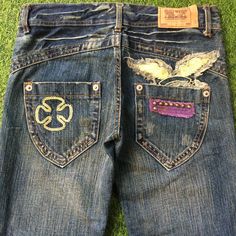 Size 30 Japanese Bootcut Jeans W30 L30 Low Waist Flared Wide Leg Distressed Denim Jeans, Waist 30" Medium Brand: Clef De Sol 100% Cotton Made In China Size On Tag: M waist measurement: 15 in, multiply it by 2. (Waist 30" inches) Follow our guide, Please compare the measurement with your garment. Waist 30" Rise 9" Thighs 22" Hips 37" Inseam 30" Length 37.5" Knee 17" Leg opening 18.5" All measurements are taken with the garment laying flat & doubled. Measurement in inches. Front rise, hip, and thi Distressed Denim Jeans, Jeans Bootcut, Womens Jeans, Low Waist, Jeans Denim, Distressed Denim, Bootcut Jeans, Fashion Inspo Outfits, Denim Jeans