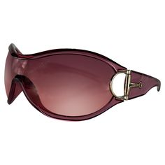 Presenting a fabulous pair of light pink Gucci shield sunglasses. From the mid-2000s, these oversized shield sunglasses feature a transparent light pink frame, a pink lens, and are made complete with metal silver-tone horse bit accents on either side. Approximate measurements: Frame height: 2.25" Frame width: 6.5" Gucci Shield Sunglasses With Uva Protection, Gucci Shield Sunglasses With Uva Protection For Summer, Sunglasses Pink, Pink Frames, Horse Bits, Shield Sunglasses, Oversized Sunglasses, Color Rosa, Sunglasses Accessories