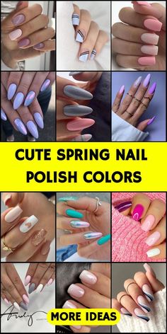 Manicure Spring 2024, Spring Nail Polish Colors, Spring Nail Polish, Spring Nail Designs, Nail Polish Trends, Polish Colors, Spring Beauty, Spring Nail, Nail Designs Spring