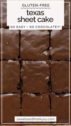 Texas Chocolate Sheet Cake Recipe, Texas Sheet Cake With Buttermilk, Texas Chocolate Sheet Cake, Cake With Buttermilk, Gluten Free Chocolate Cake Recipe, Chocolate Sheet Cake Recipe, Gluten Free Cake Mixes, Gluten Free Info, Sheet Cake Recipe