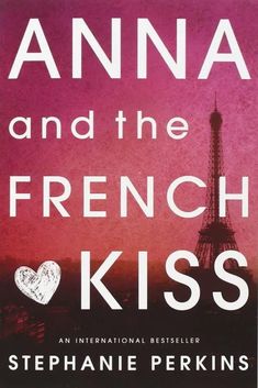 the book cover for anna and the french kiss by stephanie perkins is shown in pink