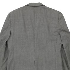 Description:Vintage grey Burberry blazer, fits large.GENDER: mens CONDITION: good - stains on front and sleeve.STYLE: blazerERA: 1990sCOLOUR: greyFABRIC: cotton blendNotes: 20'' pit to pit. Business Gray Sport Coat With Lapel Collar, Gray Blazer With Hidden Buttons And Suit Collar, Gray Blazer With Hidden Button Closure, Gray Business Suits, Gray Sport Coat With Lapel Collar For Business Casual, Gray Semi-formal Blazer With Lapel Collar, Gray Long Sleeve Business Suits, Gray Single-breasted Blazer For Business Casual, Gray Long Sleeve Sport Coat For Business